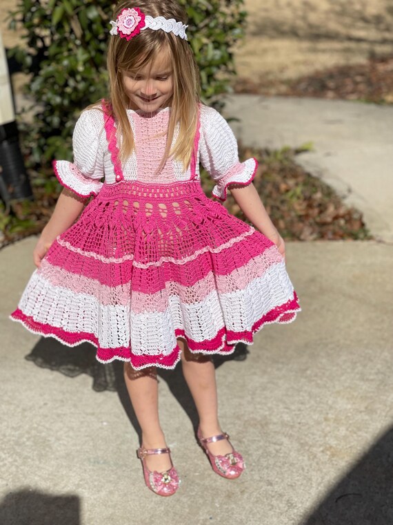 Violeta Girl Summer Dress Crochet Thread Pattern, Girl Summer Dress, Thread  Crochet Pattern, Size 3-4 Dress Pattern, Easter Dress, Spring - Etsy