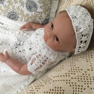 Crochet headband baby Ewa christening thread pattern, thread christening crochet pattern, baby headband crochet, thread baby pdf pattern,,
