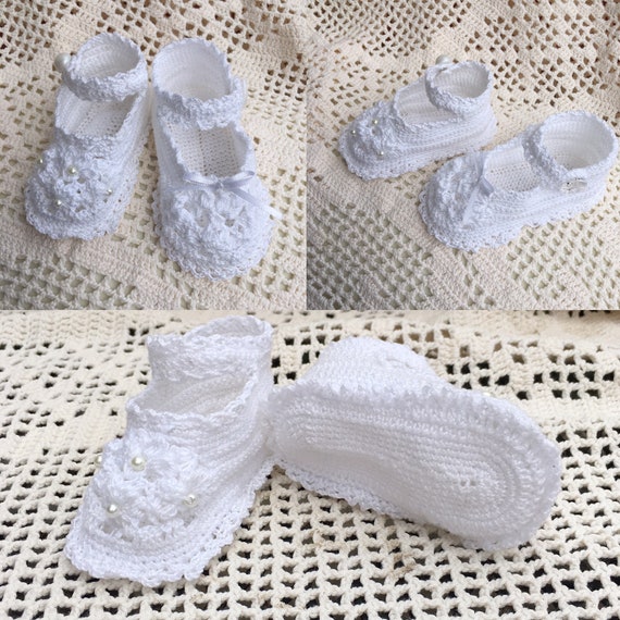Crochet booties floral and scroll pattern baby accessories baby pattern crib shoes christening shoes crochet pattern thread crochet
