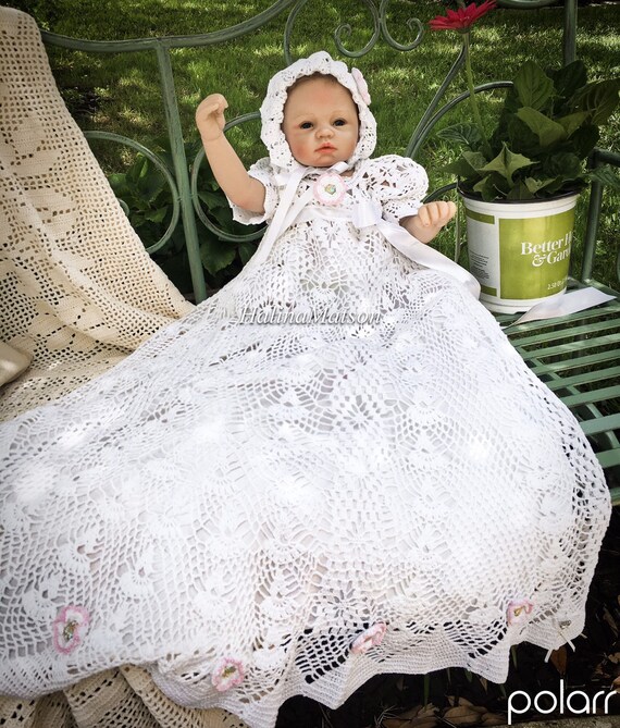 Vestido de crochet patron bautizo bebe reliquia patron bautizo bebe patron bautizo bebe crochet bautizo hilo crochet Etsy Mexico