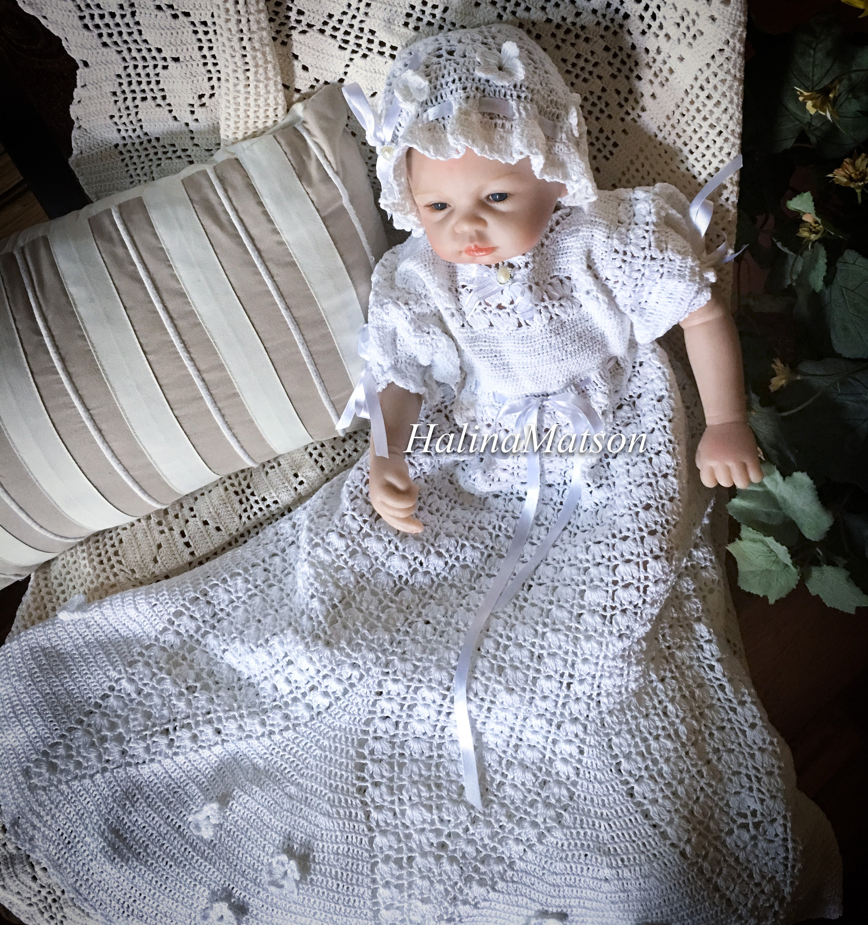 Elegant Crochet Baby Christening Gown Pattern