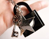 Wish Necklace with Lock and Key