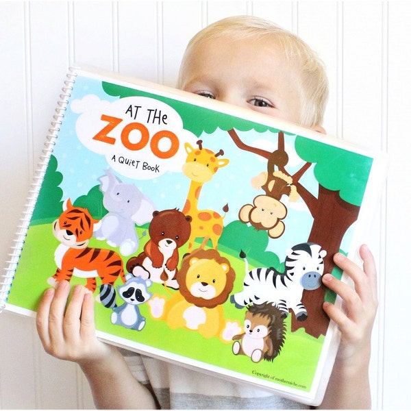 Quiet Book: Zoo Animals Printable