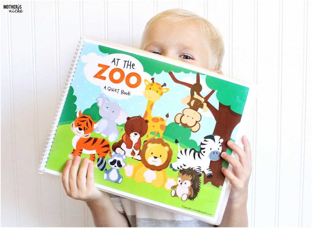 Quiet Book: Zoo Animals Printable