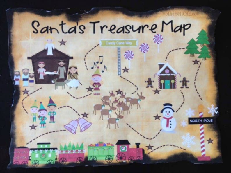 Santa's Christmas Treasure Hunt Clues Printables image 4
