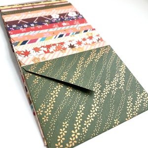 Handmade Mini Envelopes: Assorted Floral Gift Card Envelopes