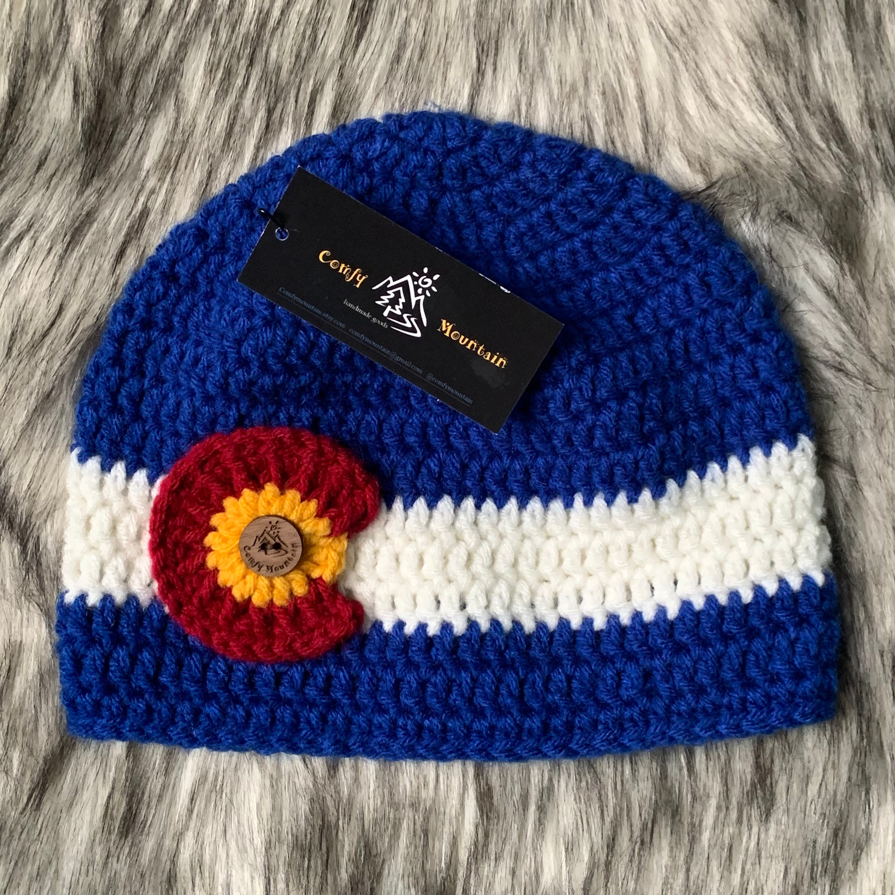 Unique Colorado Avalanche / CO State Logo NHL Winter Knit Beanie Hat NEW w  Tags