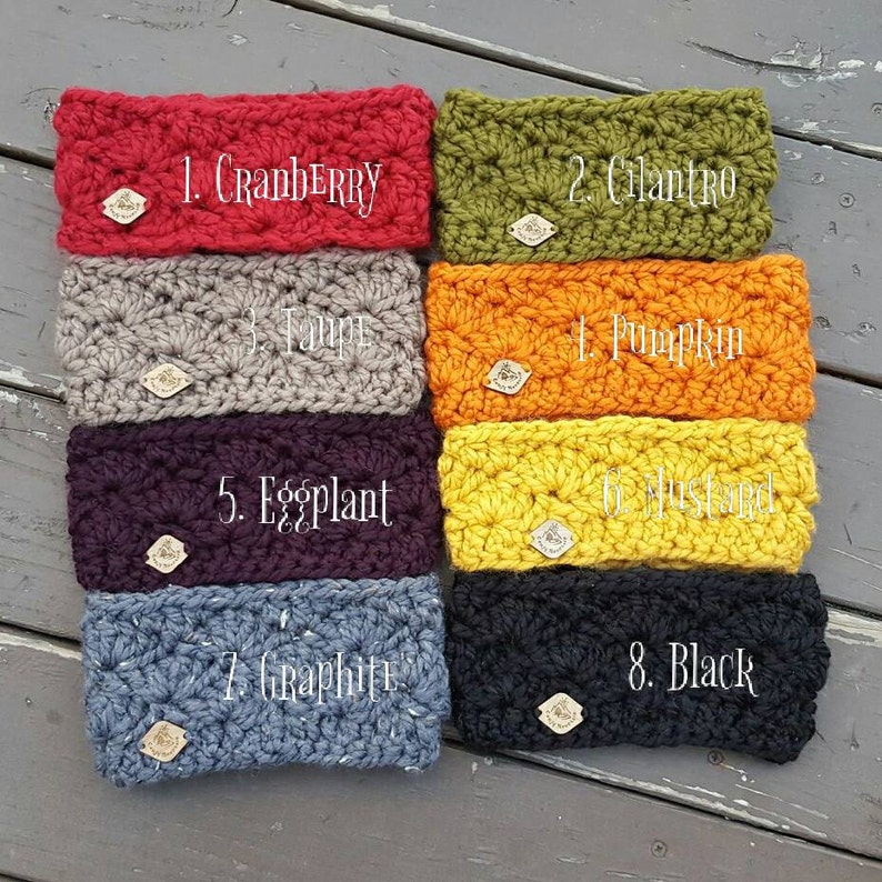 2 Ear Warmers Headband Wool Blend Ear Warmers Winter Etsy