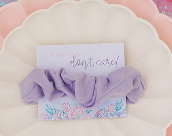 Mermaid Hair Don't Care Template, Mermaid Party Favor, Hair Tie Card, Pool Party, Girl Mermaid, Under the Sea Party - Digital Download