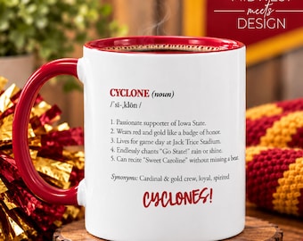 Iowa State Fan Mug 11 oz., Cyclone Coffee Mug, Iowa State Fan Gift, Cyclone Football Mug, Iowa Gift