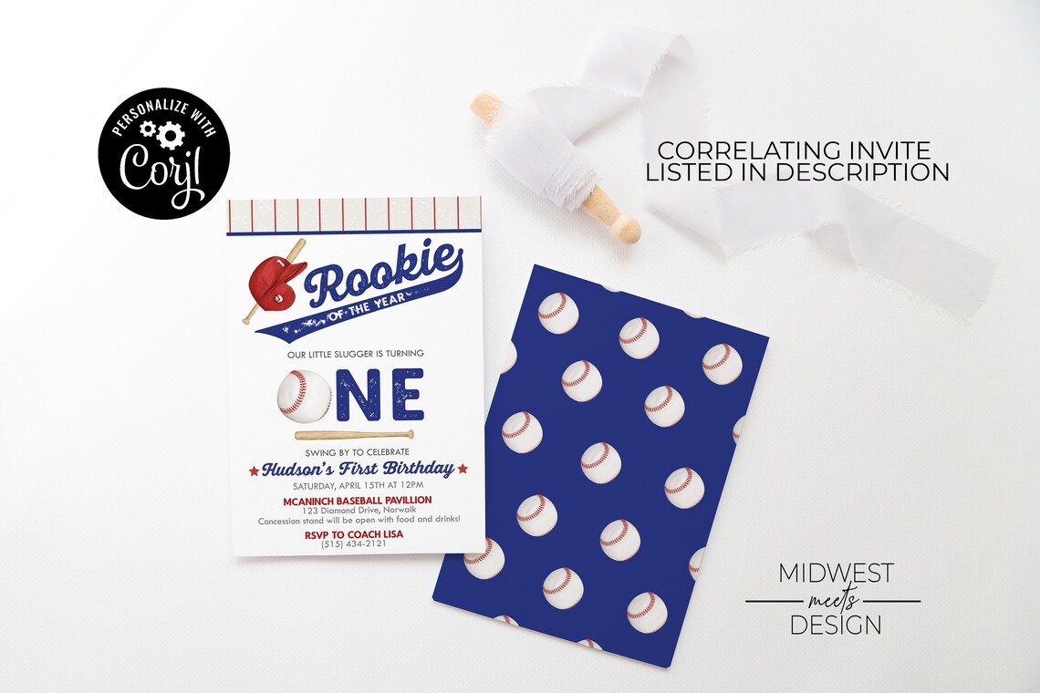 Editable Rookie of the Year Birthday Coloring Page Template - Etsy