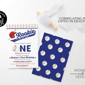 Editable Rookie of the Year Birthday Coloring Page Template, Placemat