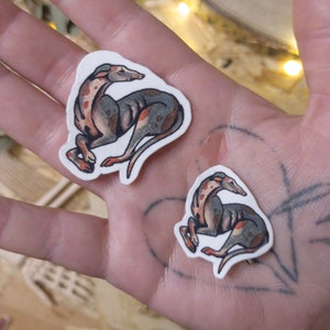 Galgo - Pin de tatuaje tradicional