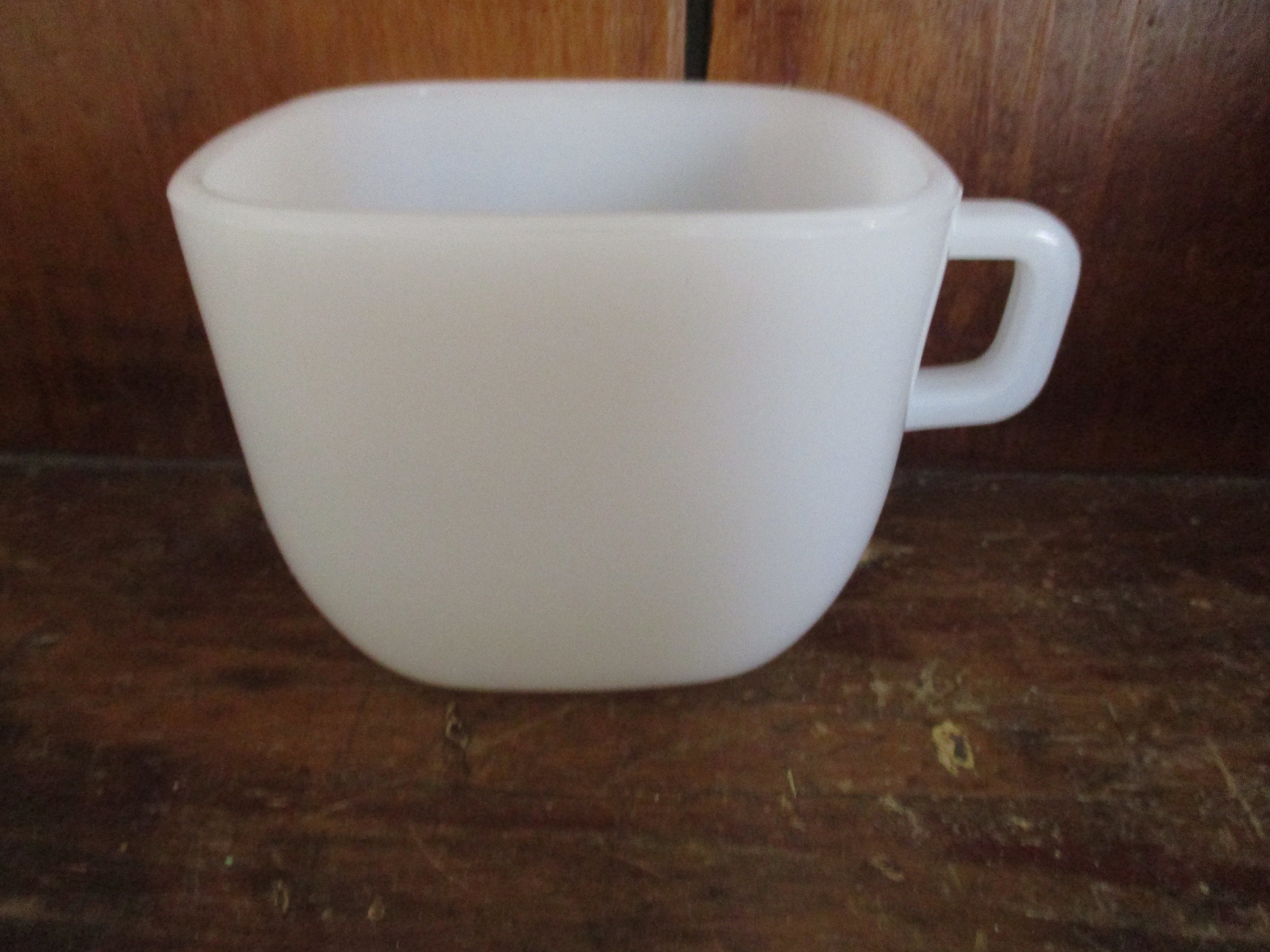 Vintage Glasbake Lipton Glass White Mugs - Set of 3 cups - Ruby Lane