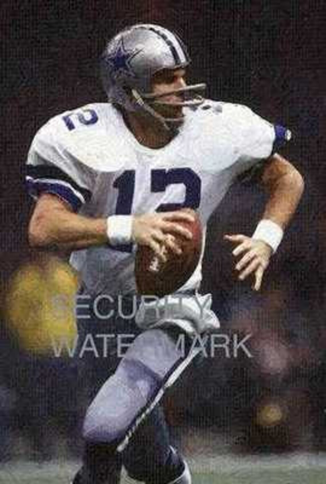 Roger Staubach Dallas Cowboys Art Print RARE Only 50 - Etsy