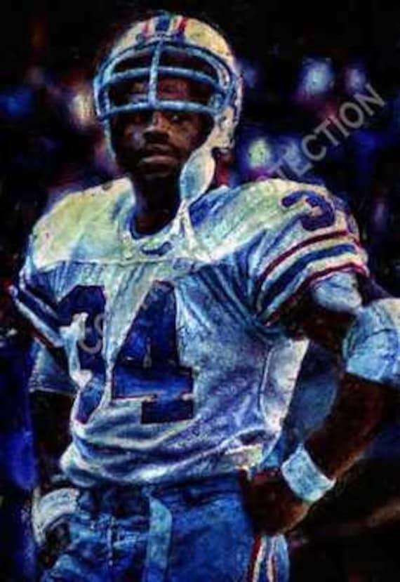 Rare Earl Campbell Oilers Art Print Only 50 11x18 - Etsy
