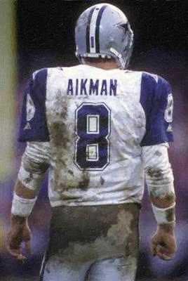 New Troy Aikman Dallas Cowboys Art Lithograph only 50 | Etsy