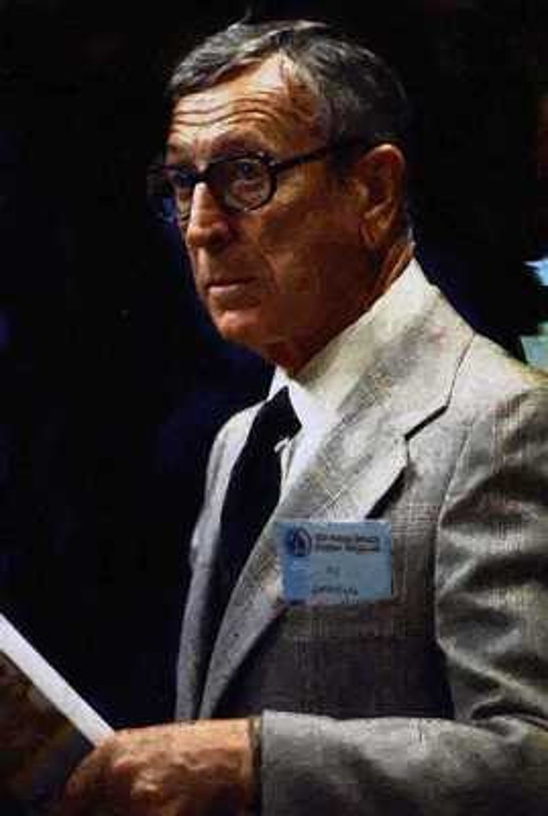 New John Wooden UCLA Basketball Portrait LE Art Print image 1