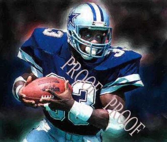 New Tony Dorsett Dallas Cowboys Rare Art Lithograph