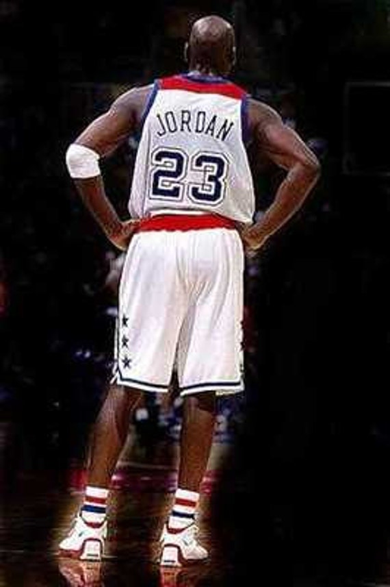 Michael Jordan Nike Authentic Washington Wizards Bullets Throwback