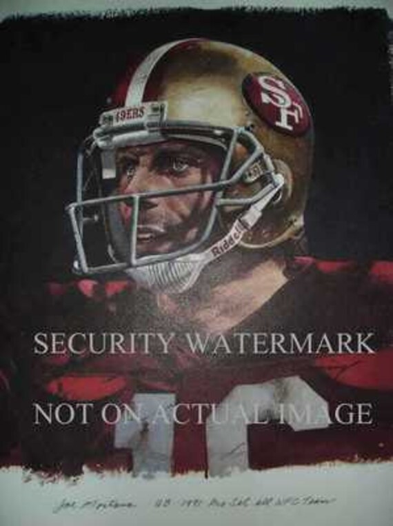 ジョー・モンタナ サンフランシスコ 49ers レア コーニング アート LE 