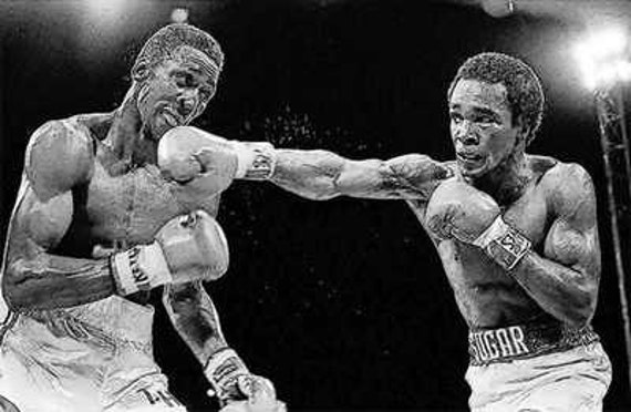 シュガー・レイ・レナード トミー・ハーンズ アートプリント LE 50枚