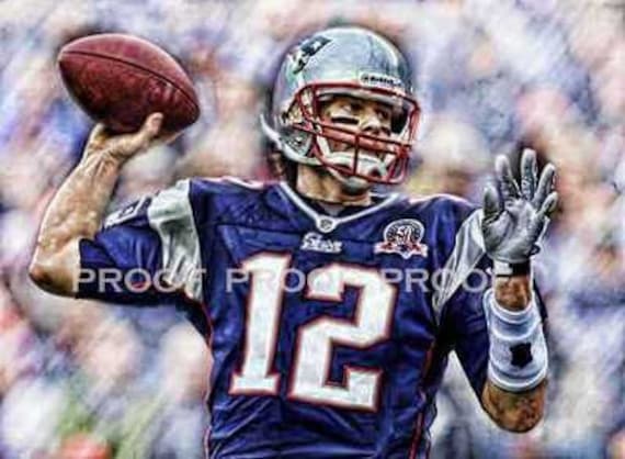 Rare Tom Brady Randy Moss ATC ACEO Card only 50