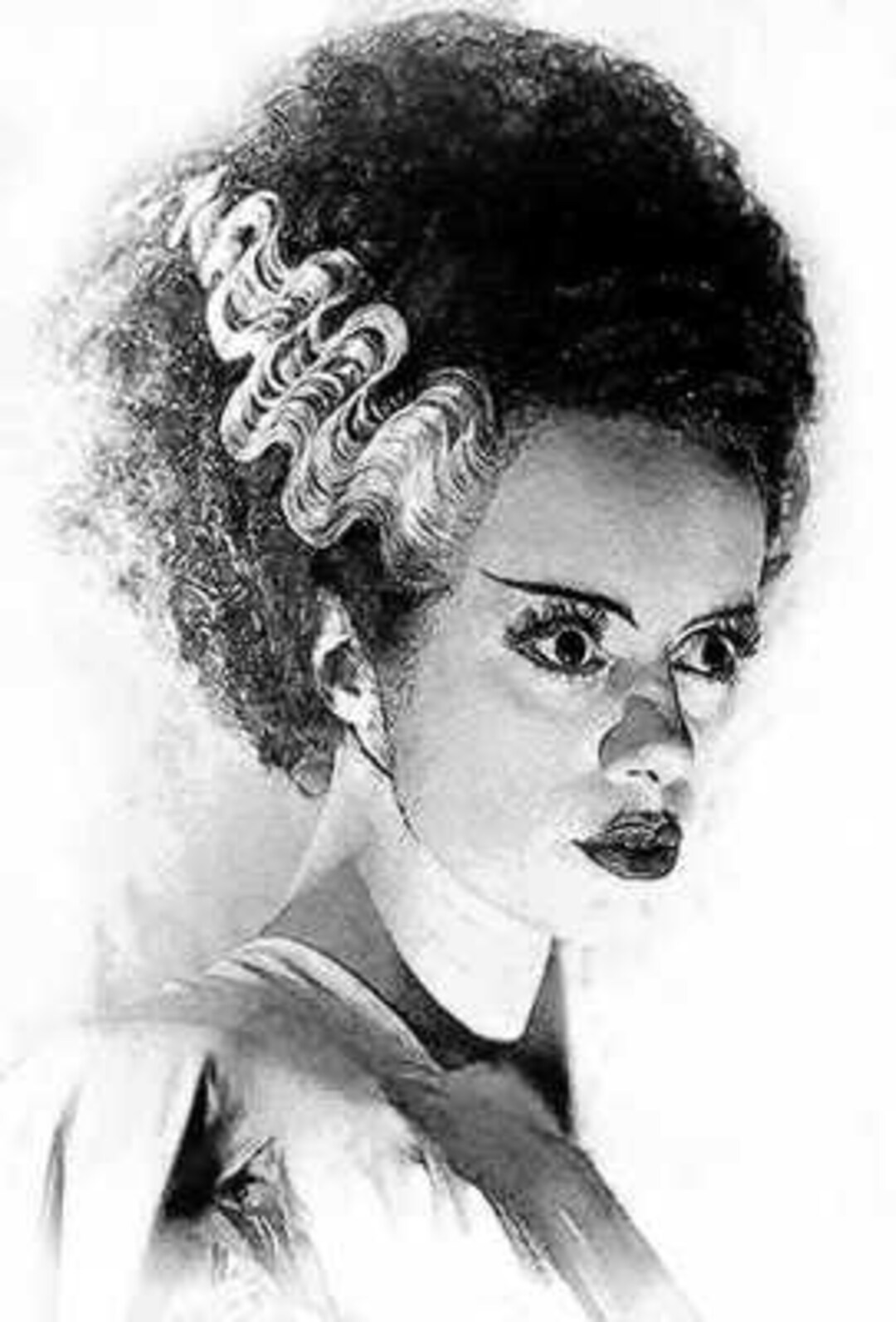 Rare Bride of Frankenstein Art Lithograph LE of 50 Etsy