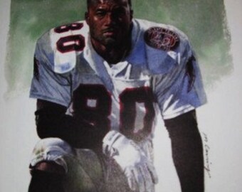 Andre Rison Atlanta Falcons Rare Art