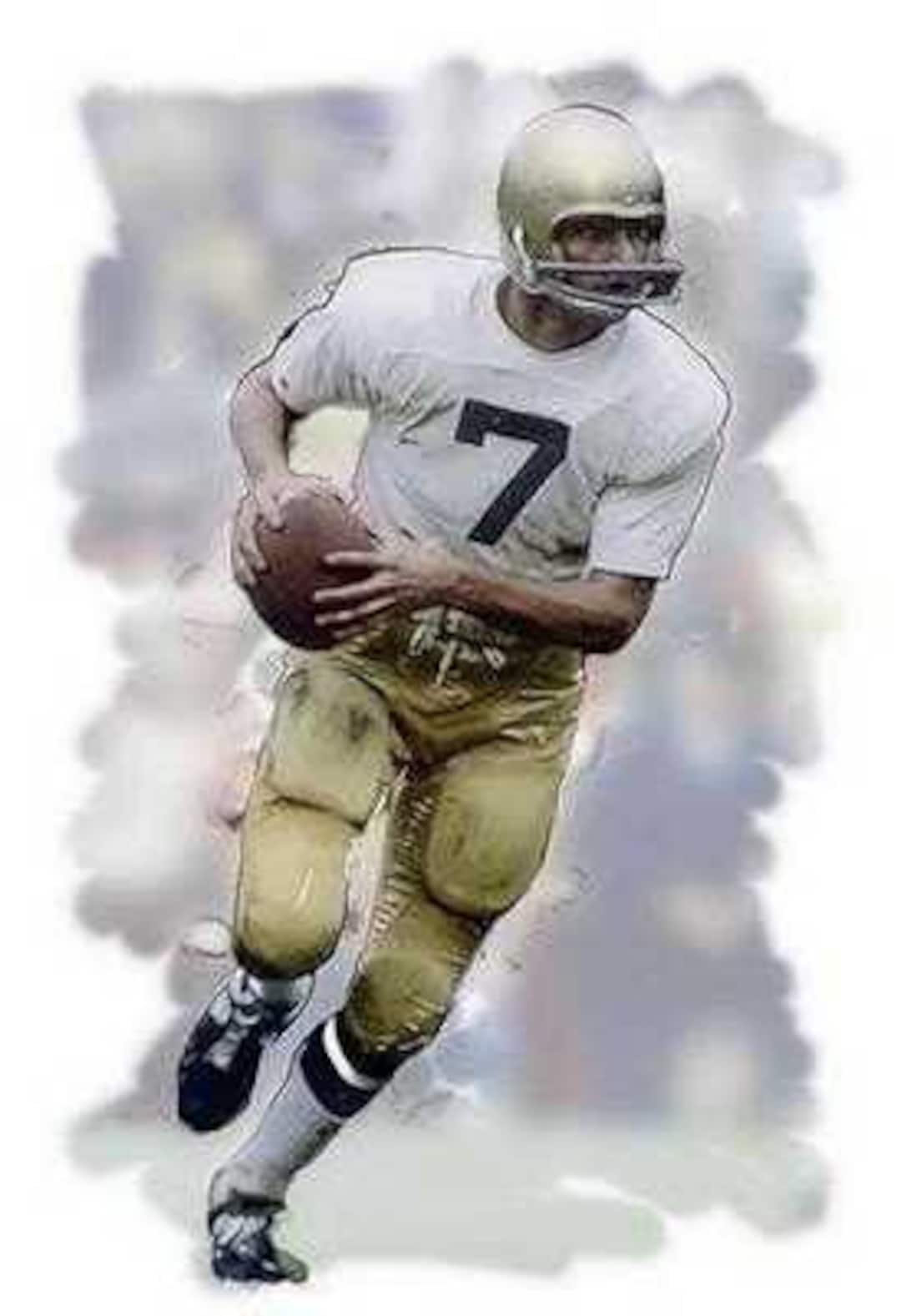 Great Joe Theismann Notre Dame Fighting Irish Art Rare - Etsy