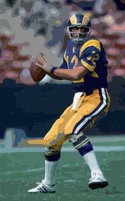Joe Namath Los Angeles Rams Rare Art Lithograph Etsy Israel
