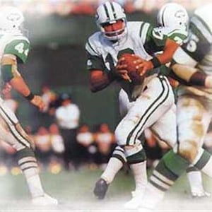 Rare Joe Namath New York Jets Art Print