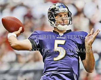 New Joe Flacco Baltimore Ravens Art Lithograph only 50