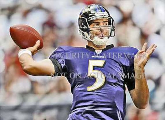 New Joe Flacco Baltimore Ravens Art Lithograph Only 50