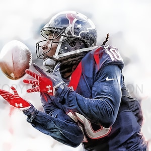 DeAndre Hopkins Houston Texans Art Print, New & Rare, Limited to only 50 prints. Signed and Numbered by the artist!