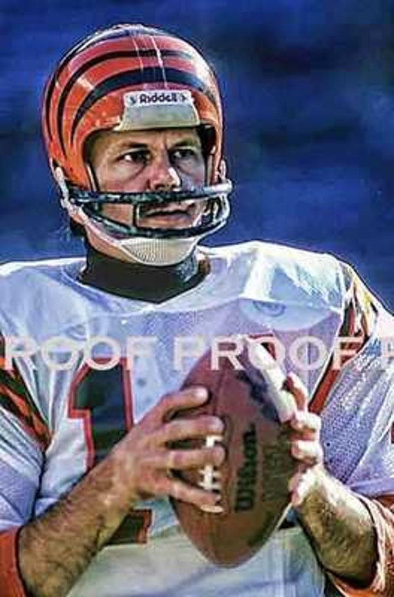 Rare Ken Anderson Bengals Art Print 12x18 LE of 50