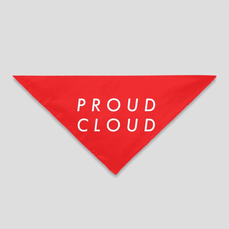Samoyed Dog Bandana Great Pyrenees Dog Bandana PROUD CLOUD Dog Bandana