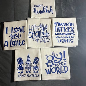 Hanukkah hand towels