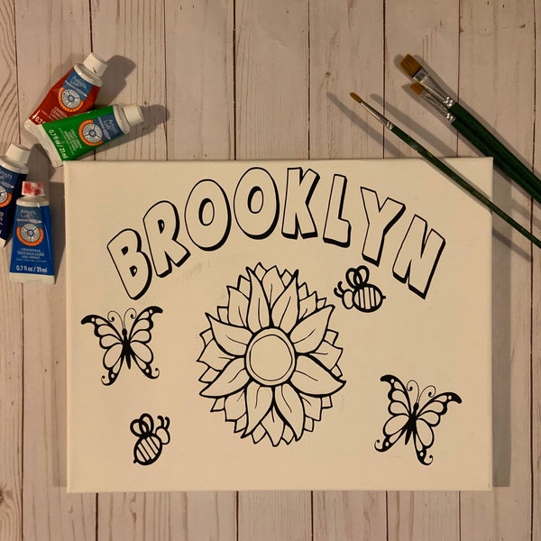 Paint Your Own Name Etsy