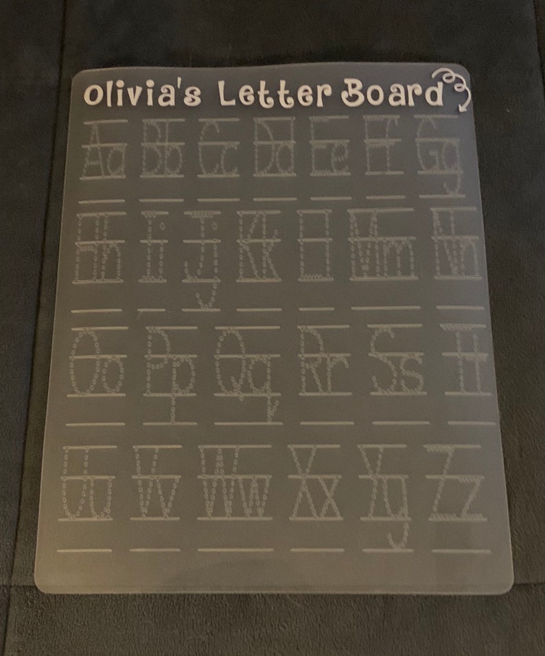 Dry Erase Tracing Mat/name Tracing Mat/counting Tracing Etsy