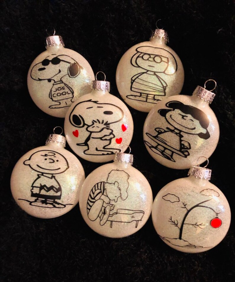 Peanuts Inspired Custom Christmas Ornaments/charlie Etsy