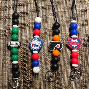 Teacher Lanyard/Sports Lanyard/Gym Teacher Lanyard/Green White Football Lanyard/Red White Blue Baseball Lanyard/Basketball Hockey Lanyard