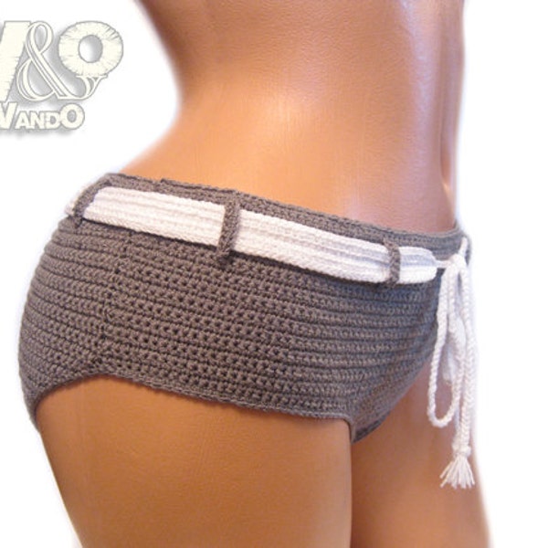 Crochet Shorts pattern PDF, Swimsuit, Crochet pattern, Bikini Bottom, boyshorts swimsuit