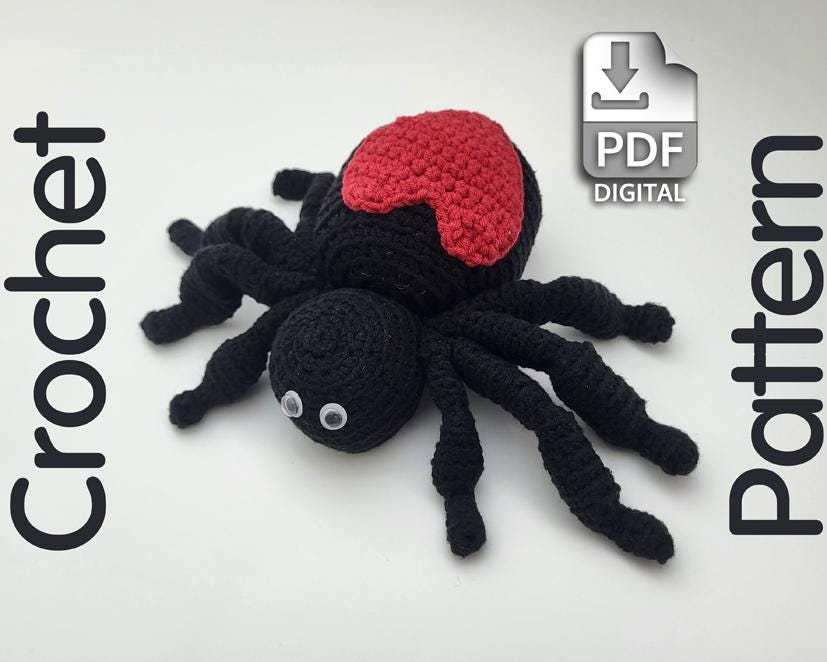 Cute Love Valentine Spider Amigurumi Pattern