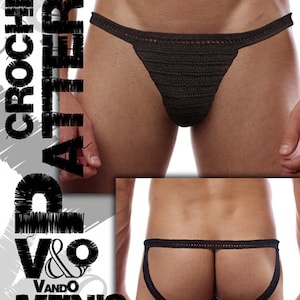 Crochet Men's String pattern PDF, Men's Jock Strap pattern, Men's sexy underwear, Double Thongs, Crochet underwear pattern PDF