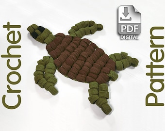 Turtle Crochet Pattern Bead Turtle Crochet Pattern Pony Bead Turtle PDF Crochet beaded Turtle Pattern Crochet Toy Pattern
