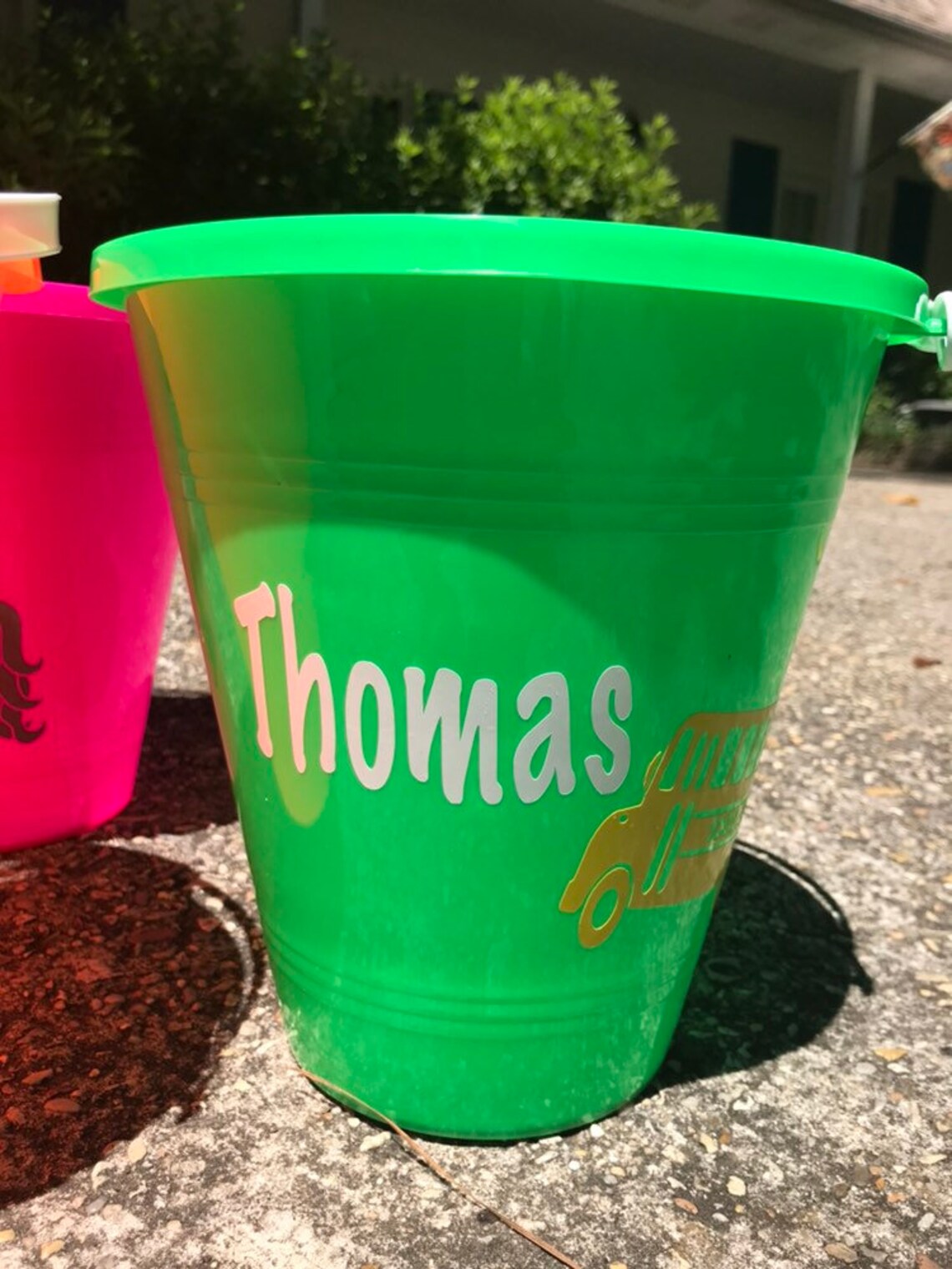 Personalized Beach Bucket and Shovel Etsy
