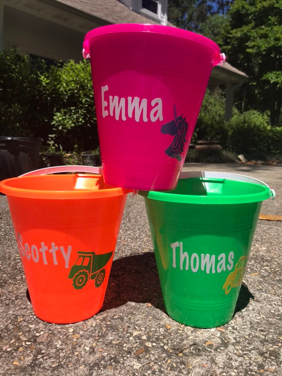 Personalized Beach Bucket and Shovel Etsy