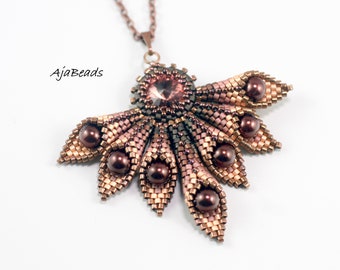 Olivia pendant - brown-pink