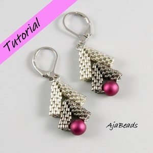 Beading tutorial - Arrows earrings/pendant